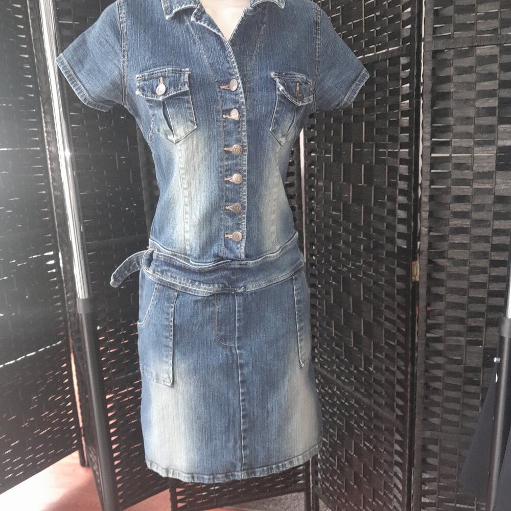 80s Style Denim Dress Size S